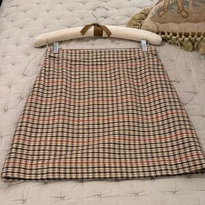 Plaid A-Line Skirt j crew factory